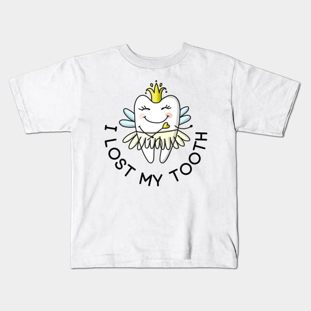 I Lost My Tooth Kids T-Shirt by Creativity Haven